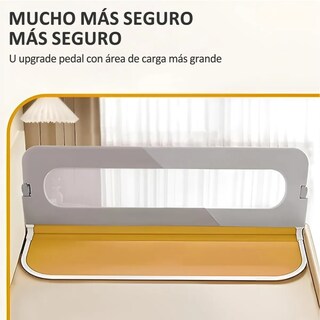Foto 3 | Valla De Cama Plegable Protección Caídas Bebé Eo Safe Imports Esi-18779 Gris