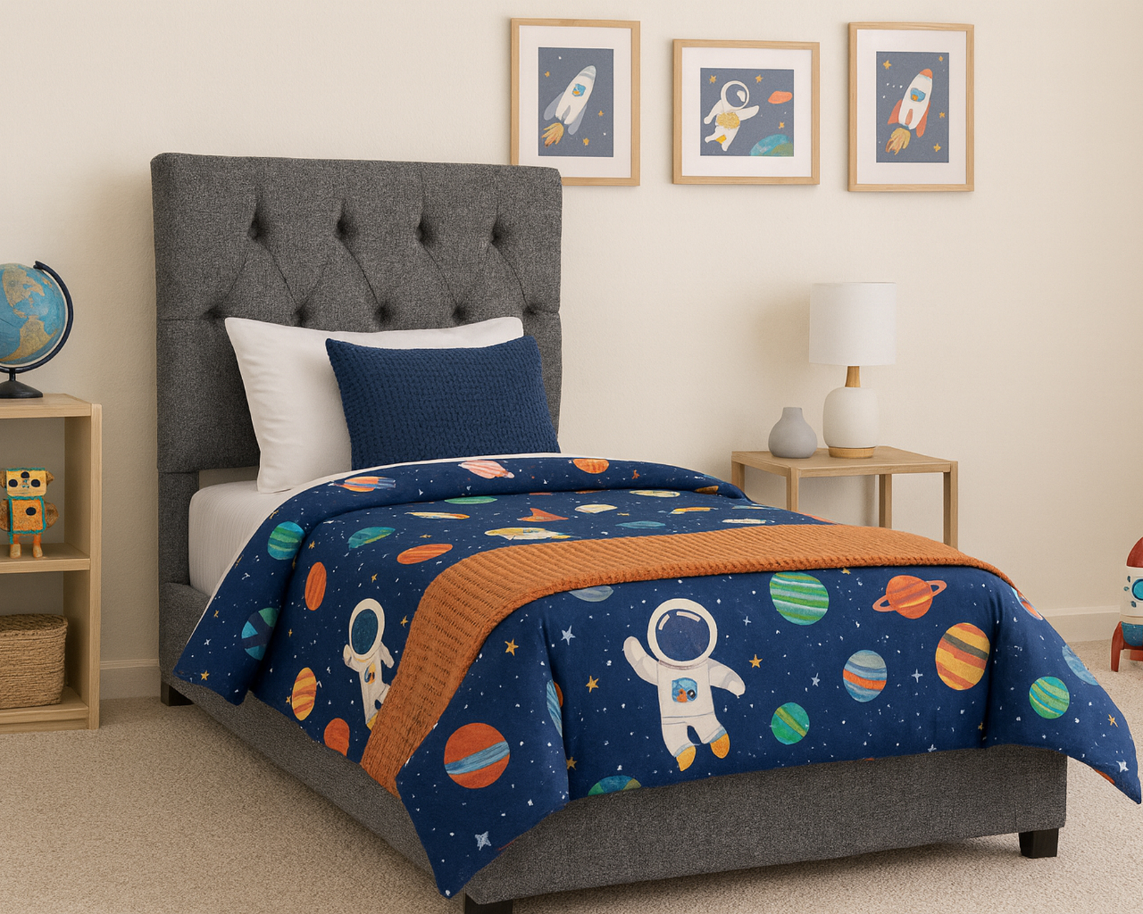 Foto 2 pulgar | Cama Kent Gris Infantil