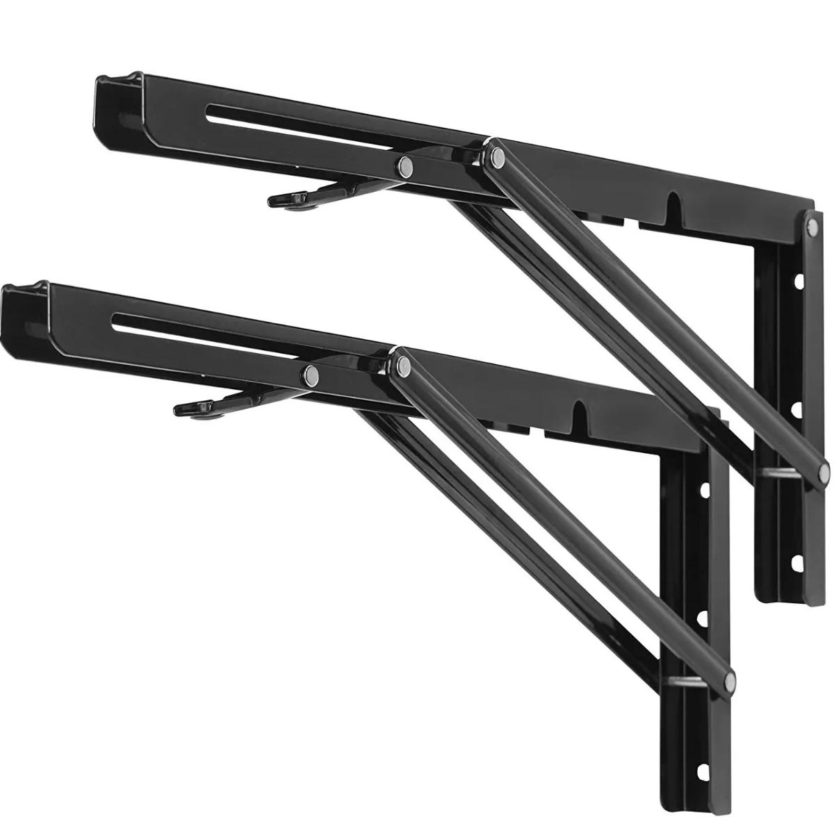 Set Soporte Ménsula Plegable Eo Safe Imports ESI-8584 Negro 2 Piezas