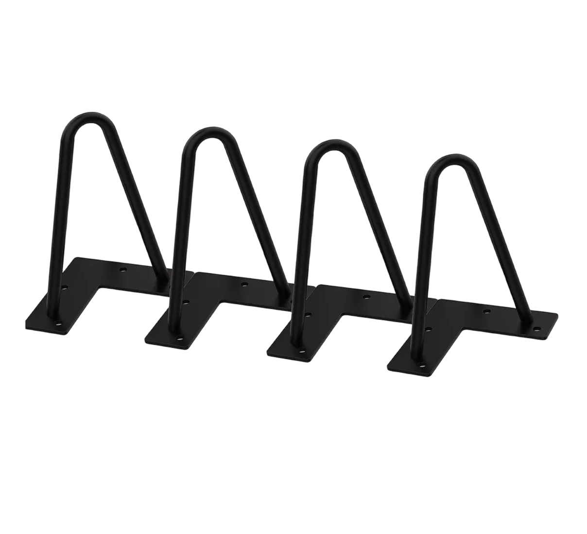 Foto 2 pulgar | Bases de Metal para Muebles Sofá de Elevadores 12 cm Negro 4 Piezas