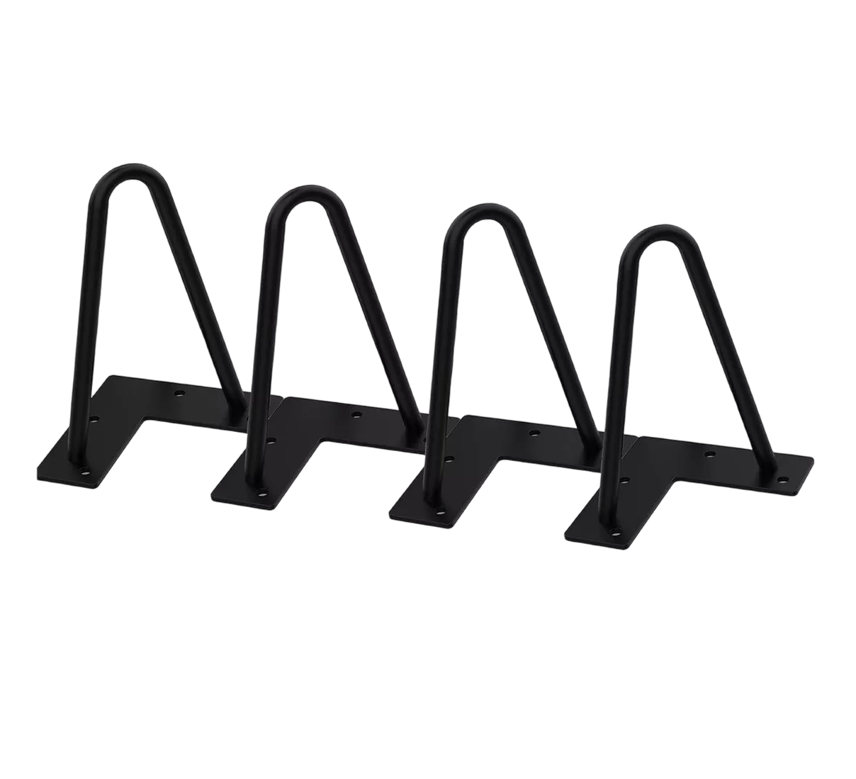 Bases de Metal para Muebles Sofá de Elevadores 12 cm Negro 4 Piezas