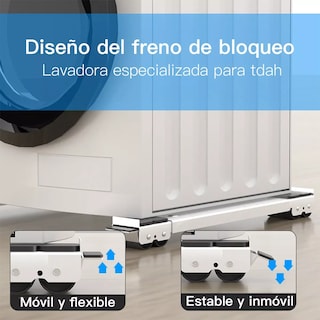 Foto 3 | Base con Ruedas para Refrigerador y Lavadora Eo Safe Imports ESI-11407 Blanco