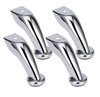 Foto 1 | Patas Para Sofá Mueble Cama Curvas Cromo C/tornillos 4 Pzas Plata