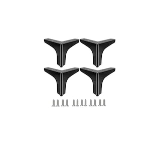 Foto 1 | Patas De Muebles Elevadores De Cama Sofá Apilables 4 Pz 13 Cm Negro
