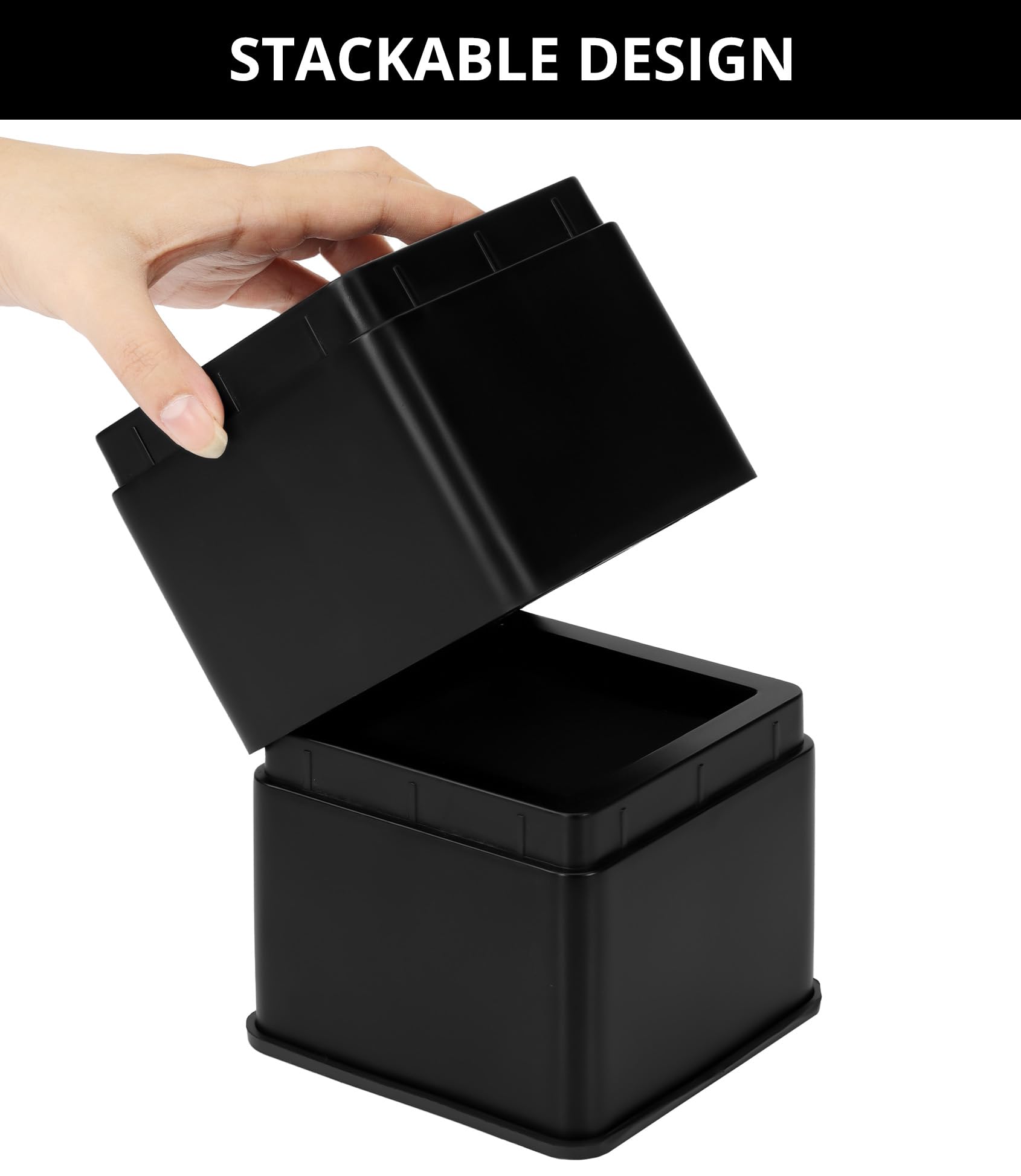 Foto 5 | Colchones Utopia, Paquete De 8 Unidades, 8 Cm Y 15 Cm, Ajustables, Color Negro - Venta Internacional.
