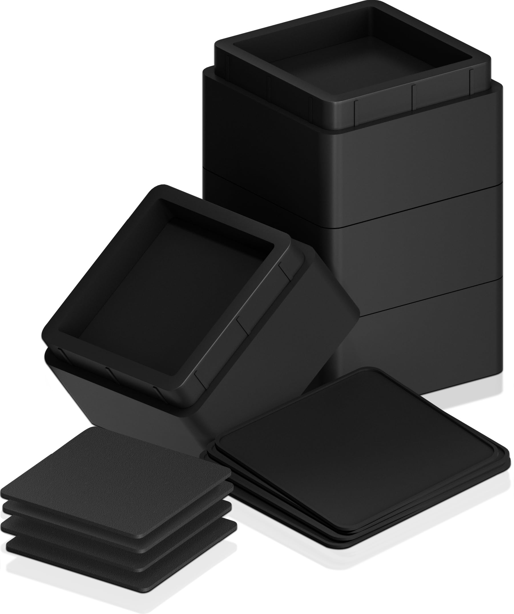 Bed Risers Utopia Bedding De 5 Cm, Paquete De 4 Para Sofá, Cama, Mesa - Venta Internacional.