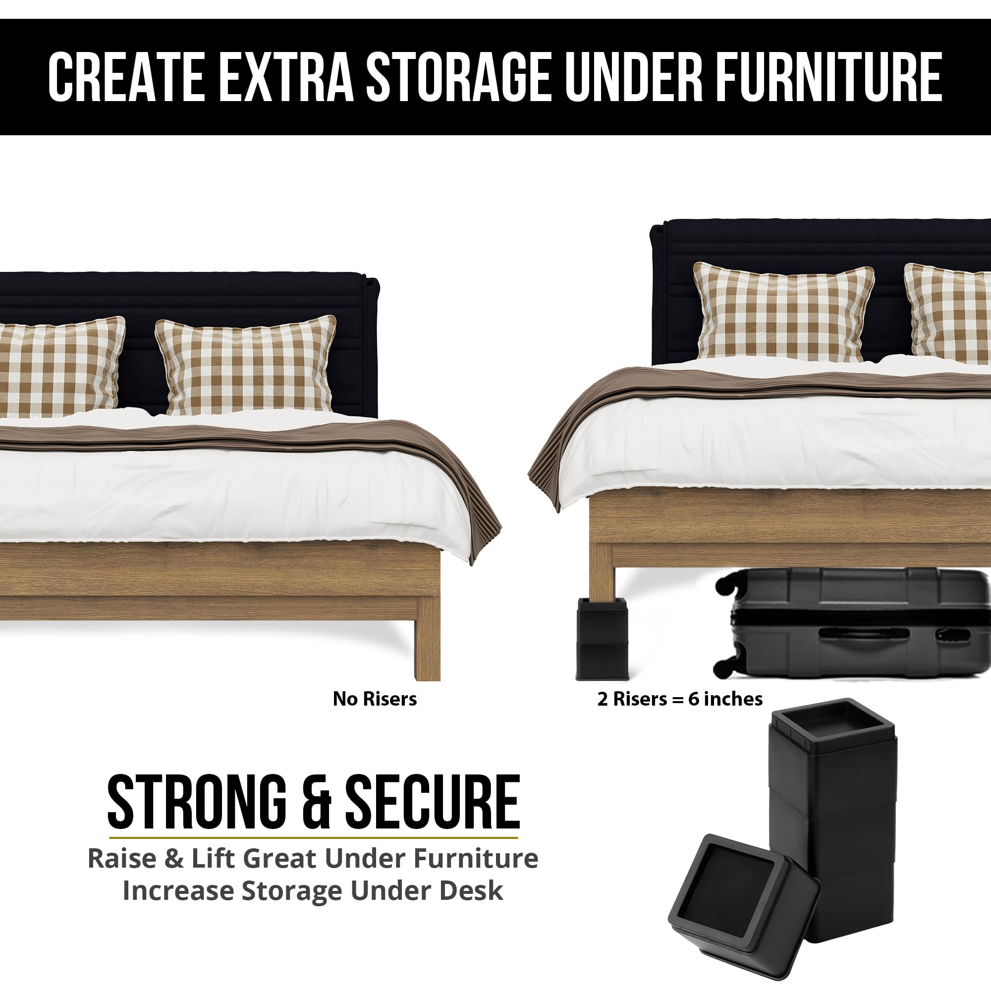Foto 7 | Ropa De Cama Utopia De 8 Cm, Paquete De 4, Ajustables De 8 Y 15 Cm - Venta Internacional.
