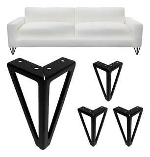 Foto 4 | Jauz Kit De 4 Patas Para Mueble Metálicas Color Negro