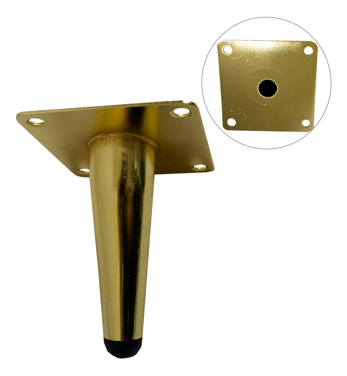 Jauz Kit De 4 Patas De Acero Color Dorado Para Muebles