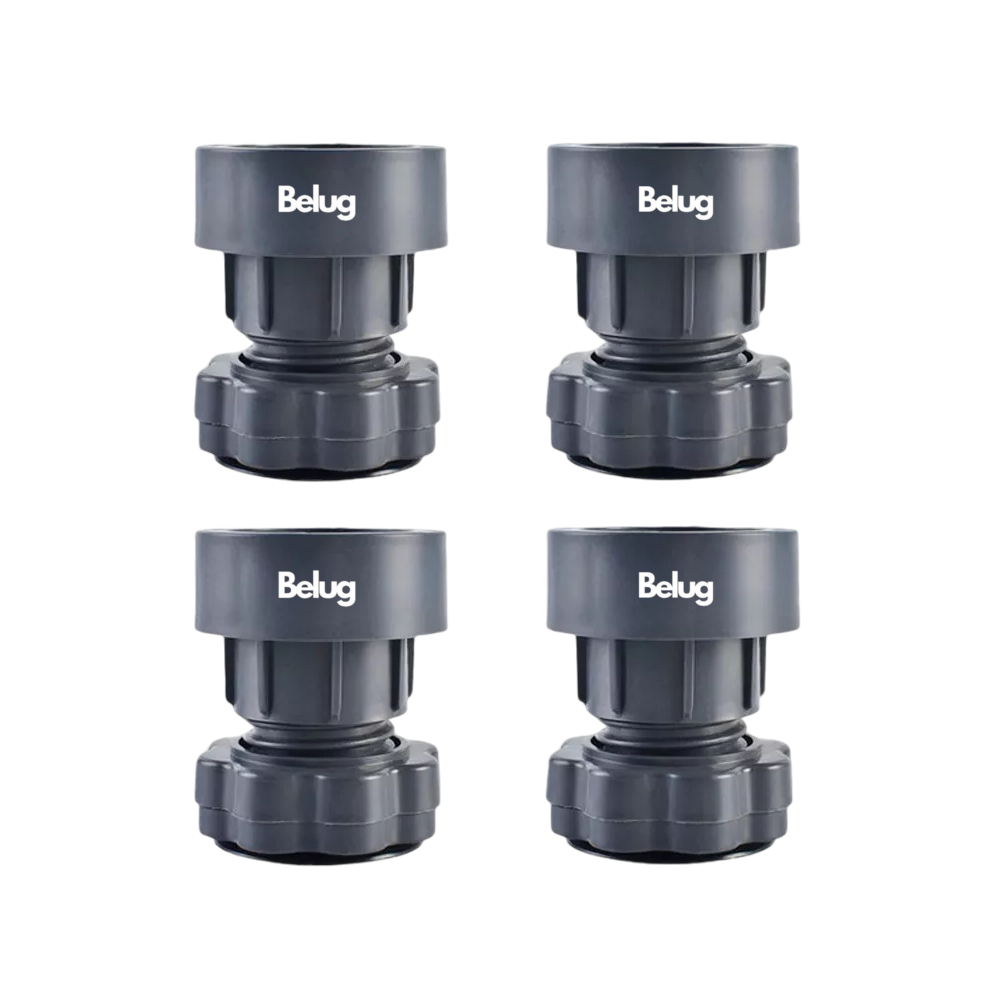 Patas Para Lavadora Antivibración Universales, 4 Unidades Belug Gris