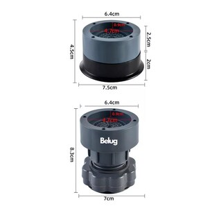 Foto 2 | Patas Para Lavadora Antivibración Universales, 4 Unidades Belug Gris