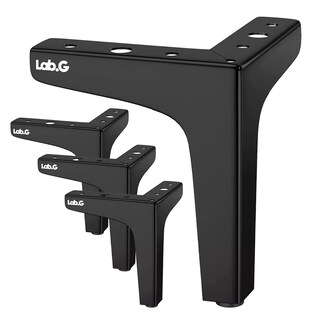 Foto 1 | Patas De Muebles Elevadores Lab.g De Cama Sofá Apilables 4 Pz 10 Cm, Negro
