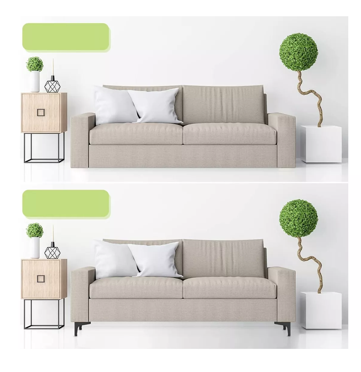 Foto 5 pulgar | Patas De Muebles Elevadores Lab.g De Cama Sofá Apilables 4 Pz 10 Cm, Negro