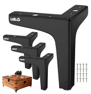Foto 5 | Patas De Muebles Elevadores Lab.g De Cama Sofá Apilables 4 Pz 10 Cm, Negro
