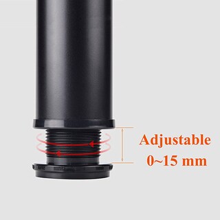 Foto 4 | Pata De Mueble Jieyou Negra Ajustable De Acero Inoxidable De 120 Mm - Venta Internacional.