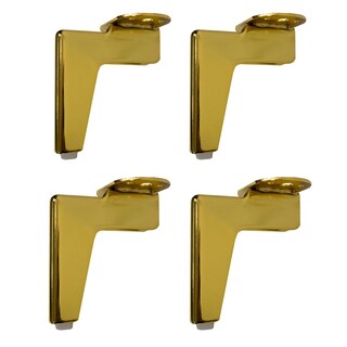 Foto 2 | Kit 4 Patas Para Mueble 12 Cm Jauz Color Dorado