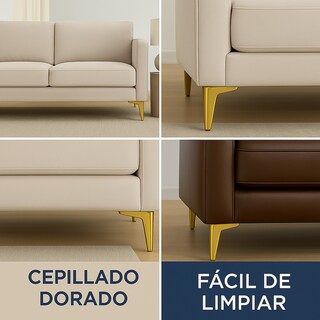 Foto 5 | Kit 4 Patas Para Mueble 12 Cm Jauz Color Dorado