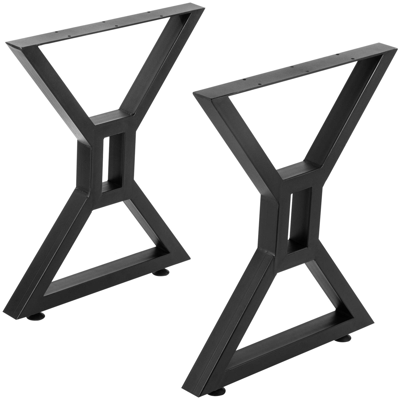 Foto 2 pulgar | Patas De Mesa Vevor De Metal En Forma De X, 28 Pulgadas, Color Negro, 200 Kg De Capacidad - Venta Internacional.