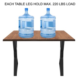 Foto 4 | Patas De Mesa Vevor De Metal En Forma De X, 28 Pulgadas, Color Negro, 200 Kg De Capacidad - Venta Internacional.