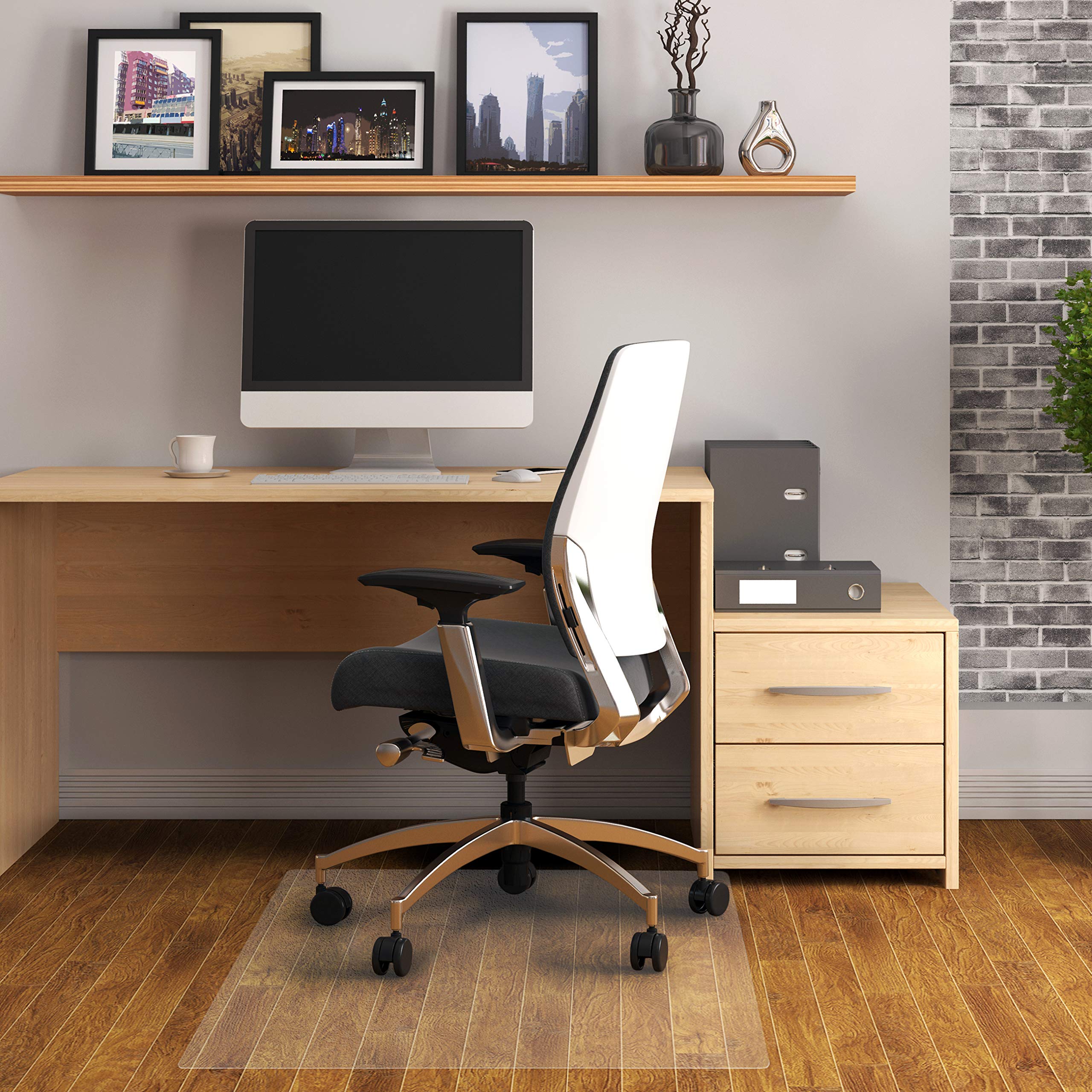 Foto 2 pulgar | Tapete De Silla Floortex Valuemat De Vinilo Para Suelo Duro, 90 X 120 Cm - Venta Internacional.