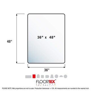 Foto 6 | Tapete De Silla Floortex Valuemat De Vinilo Para Suelo Duro, 90 X 120 Cm - Venta Internacional.