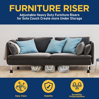 Foto 2 | Juego De Elevadores Para Muebles Lifemaster, 4 Piezas, Diseño Antideslizante - Venta Internacional.