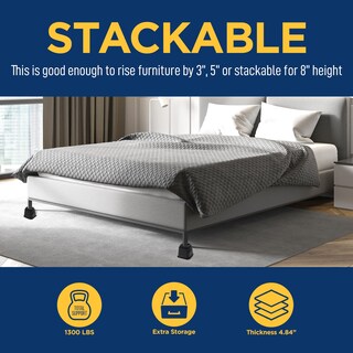 Foto 3 | Juego De Elevadores Para Muebles Lifemaster, 4 Piezas, Diseño Antideslizante - Venta Internacional.