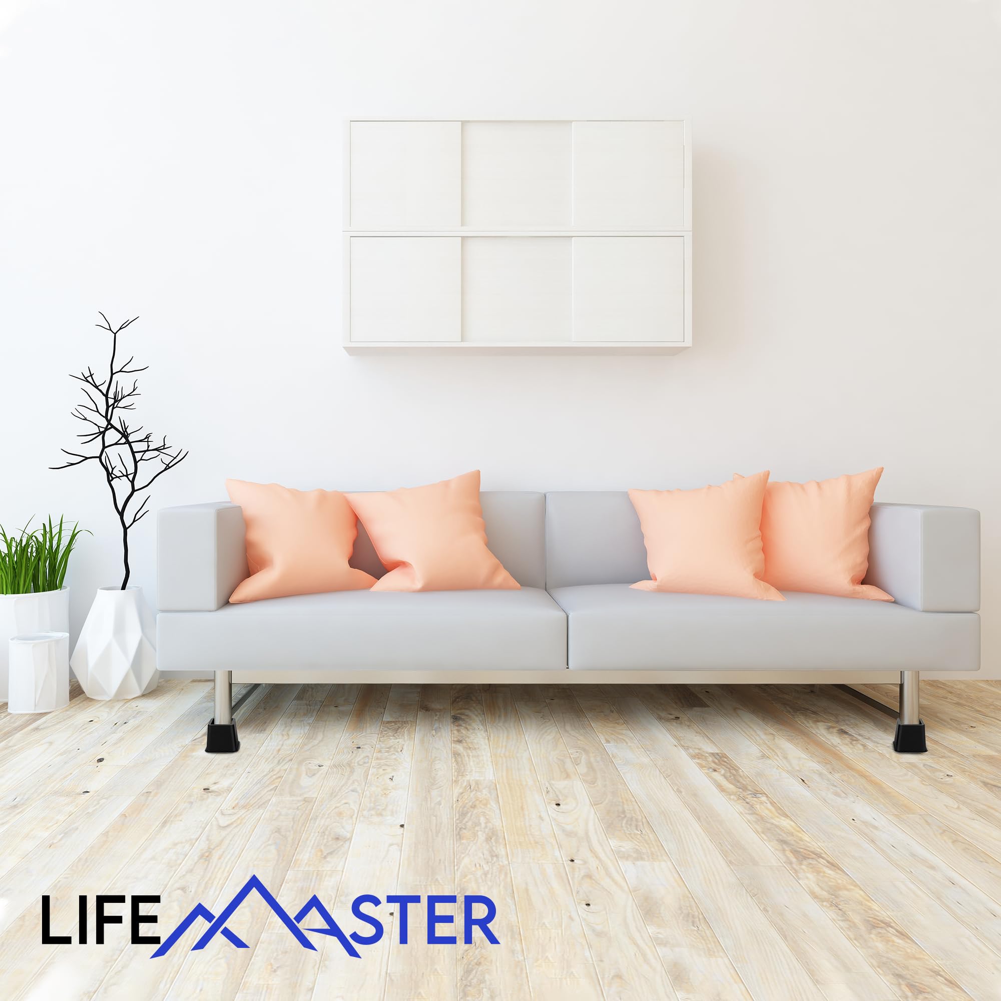Foto 5 pulgar | Juego De Elevadores Para Muebles Lifemaster, 4 Piezas, Diseño Antideslizante - Venta Internacional.