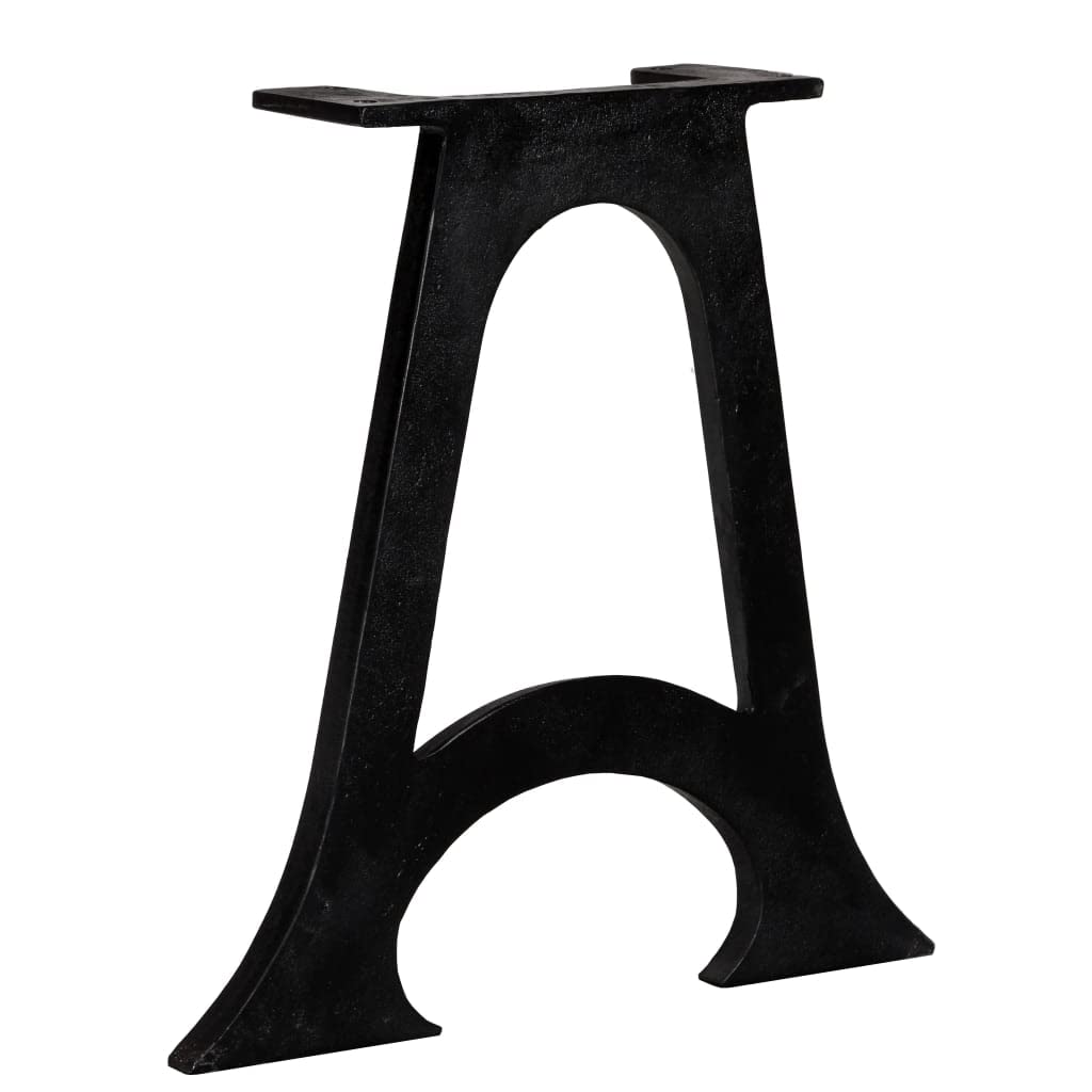 Foto 5 pulgar | Patas De Mesa De Café Vidaxl Con Marco En A  Hierro Fundido  Negras (2 Unidades) - Venta Internacional.
