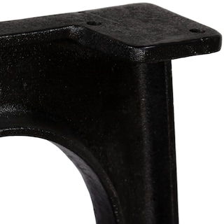 Foto 7 | Patas De Mesa De Café Vidaxl Con Marco En A Hierro Fundido Negras (2 Unidades) - Venta Internacional.