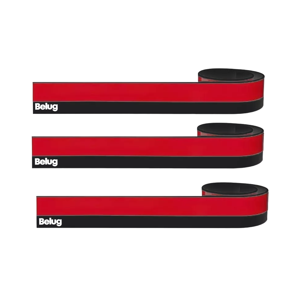 Foto 2 pulgar | Guardapolvo Cubre Puerta Atrapa Polvo 3 Piezas Negro/rojo Belug