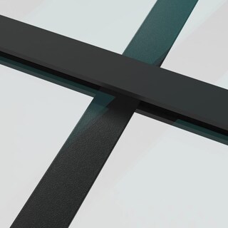 Foto 6 | Puerta Corredera Vidaxl De Vidrio Y Aluminio Negro De 76 X 205 Cm Con Tope Suave - Venta Internacional.