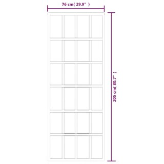 Foto 7 | Puerta Corredera Vidaxl De Vidrio Y Aluminio Negro De 76 X 205 Cm Con Tope Suave - Venta Internacional.