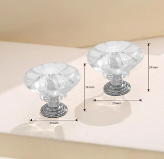 Foto 2 | Xtellar 30pcs Tiradores De Cajón De Lujo - Pomos De Cristal Elegantes Para Mobiliario - 30mm