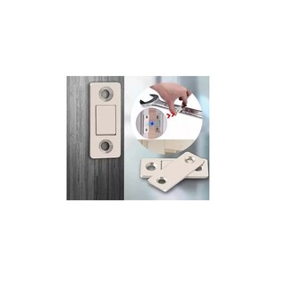 Foto 3 | Imán para Puerta Corrediza Belug 6 Uds Plata