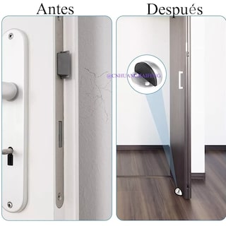 Foto 3 | Set de Topes Magnéticos Acero Inoxidable para Puertas Eo Safe Imports 6 Piezas