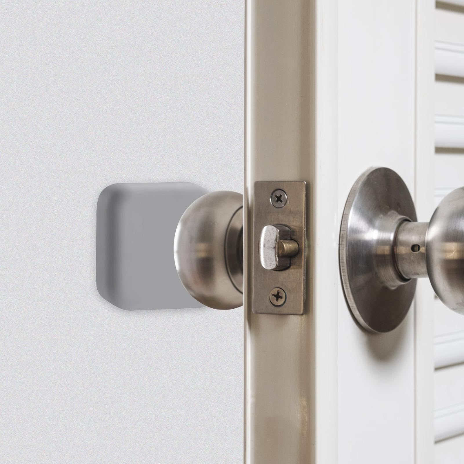 Foto 6 pulgar | Protectores de Pared para Puertas y Parachoques Adhesivo de Silicona Gris - Venta Internacional