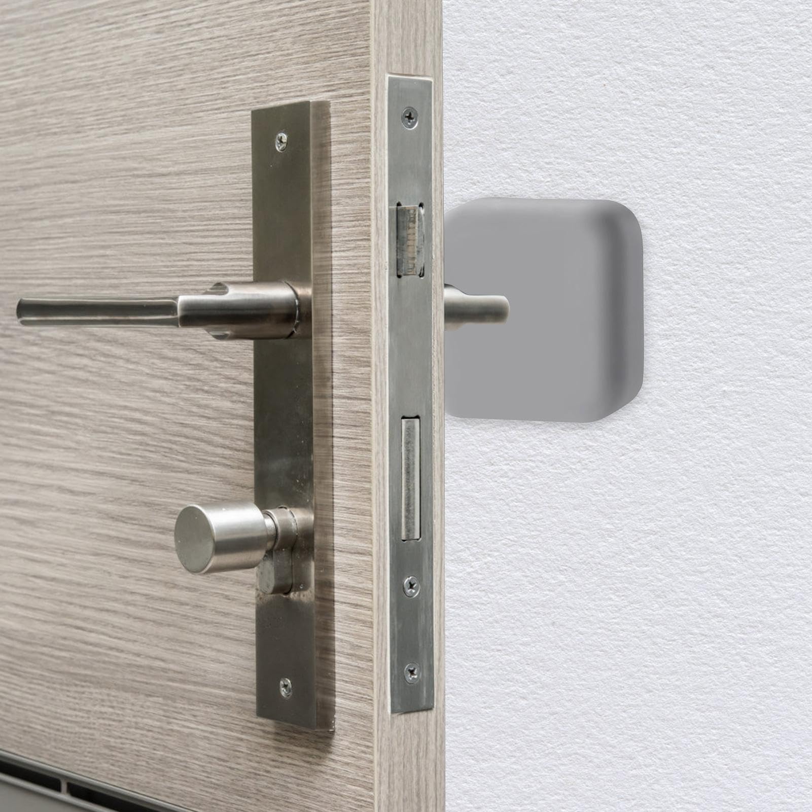 Foto 8 pulgar | Protectores de Pared para Puertas y Parachoques Adhesivo de Silicona Gris - Venta Internacional