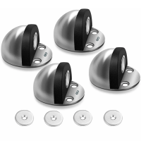 Topes Magnéticos con Imán para Puerta Eo Safe Imports ESI-15520-1 Plateado 4 Piezas