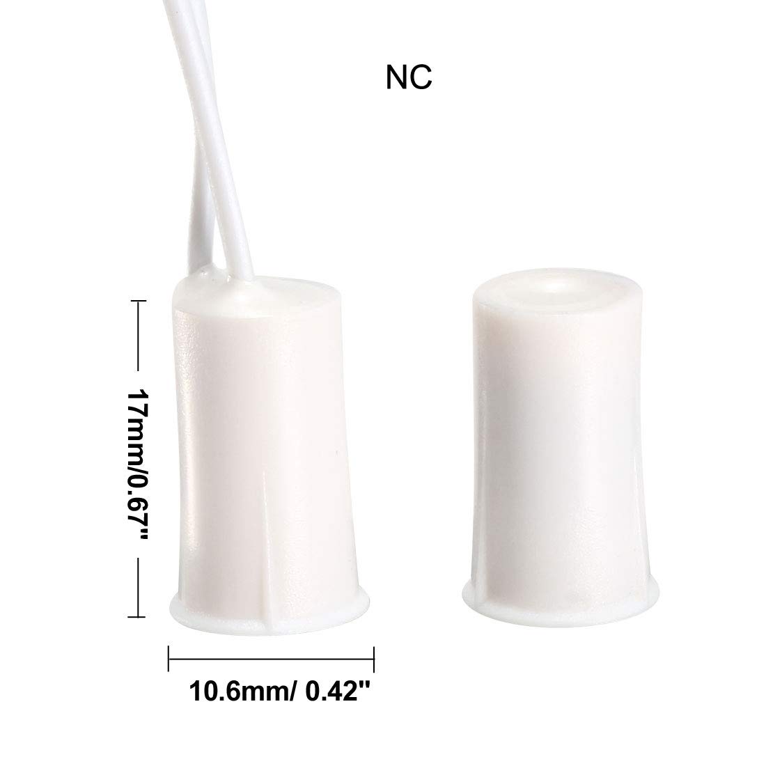 Foto 3 pulgar | Interruptor de Puerta Magnético Uxcell Rc-33 Blanco 10 Unidades - Venta Internacional