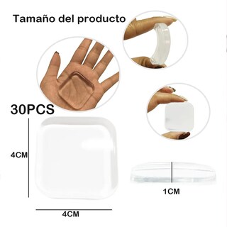 Foto 3 | 30pzs Topes Lab.g Para Puertas Silicona Silenciar Protector Pared Transparente