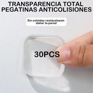 Foto 4 | 30pzs Topes Lab.g Para Puertas Silicona Silenciar Protector Pared Transparente