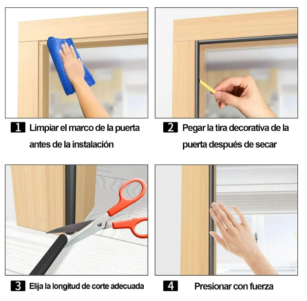 Foto 3 | Xtellar Burlete Adhesivo 30m: Aislante Favorecedor Contra Viento Para Puertas Y Ventanas