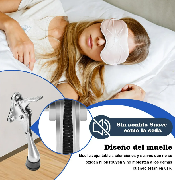 Foto 5 pulgar | Xtellar Prestigio Pack De 2 Topes Para Puertas Con Diseño De Pedal Antiderrapante Y Multifuncional