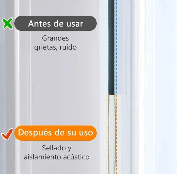 Foto 3 | Xtellar Burlete Adhesivo 30m: Aislante Favorecedor Contra Viento Para Puertas Y Ventanas