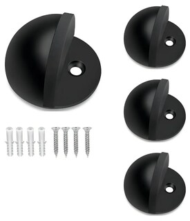 Foto 1 | Xtellar – Set De 4 Elegantes Topes De Puerta Media Luna Acabado Negro Mate