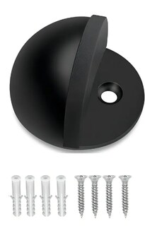 Foto 2 | Xtellar – Set De 4 Elegantes Topes De Puerta Media Luna Acabado Negro Mate