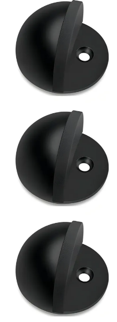 Foto 3 | Xtellar – Set De 4 Elegantes Topes De Puerta  Media Luna  Acabado Negro Mate