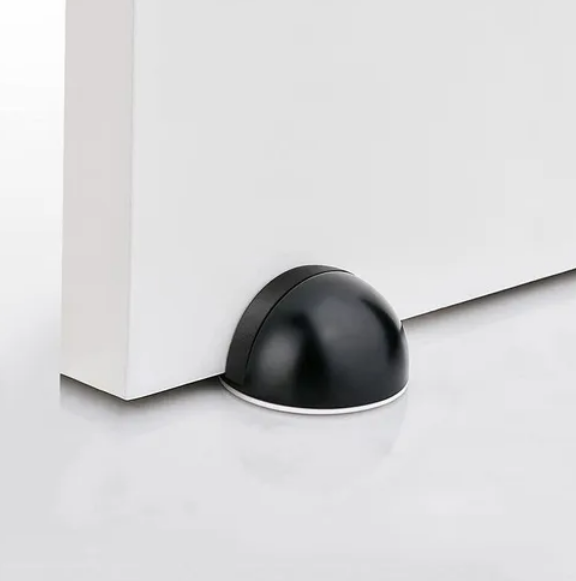 Foto 5 pulgar | Xtellar – Set De 4 Elegantes Topes De Puerta  Media Luna  Acabado Negro Mate