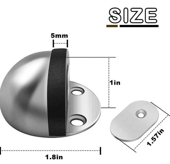 Foto 4 pulgar | Conjunto Xtellar De 8 Tope De Puerta Magnético Inoxidable De Alta Calidad